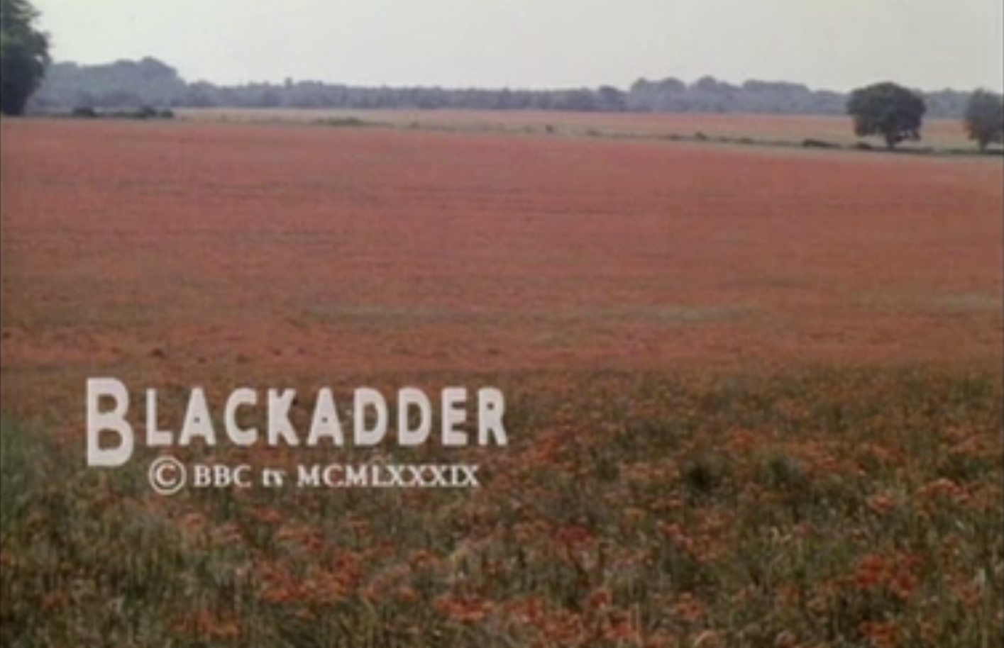 The final scene of Blackadder Goes Forth closing credits